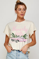 Beverly Hills Graphic Crop Tee