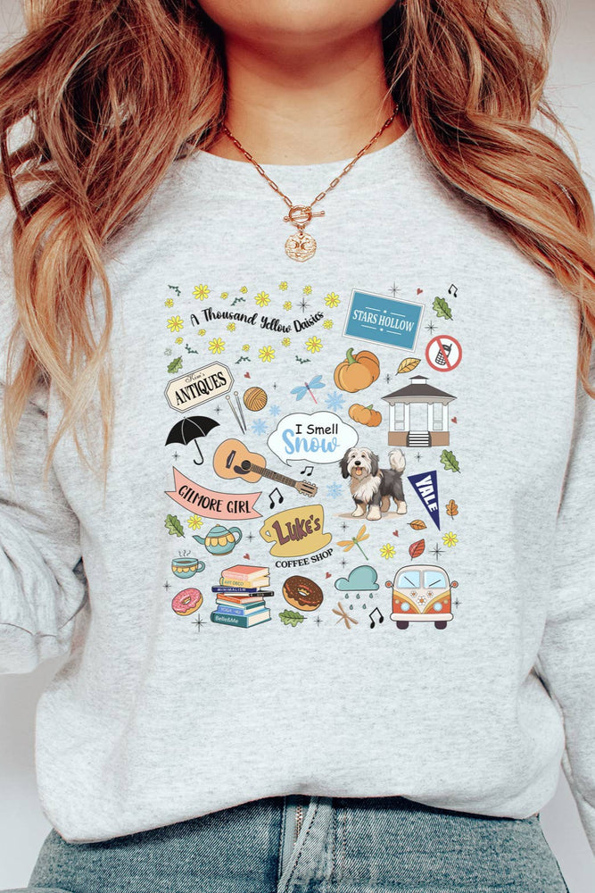 Gilmore Girls Icons Crewneck Sweatshirt