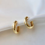 Star Thick Hoop Earrings