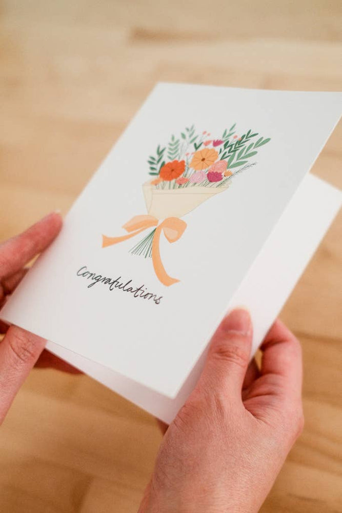 Flower Bouquet | Congratulations Card