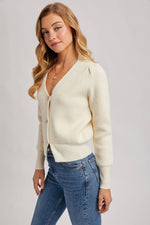 Button Down V-Neck Cardigan