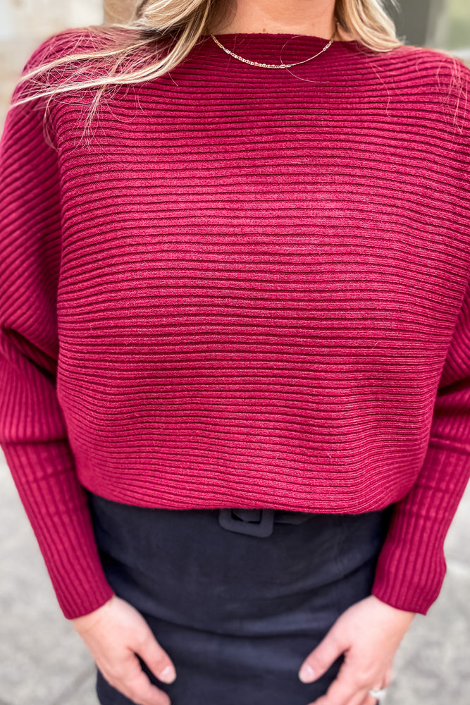 Maeve Boat Neck Sweater - Lilac&Lemon