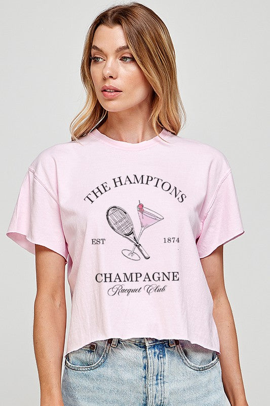 Hamptons Graphic Crop Tee