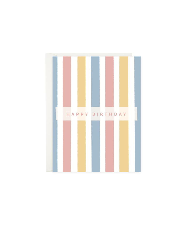 Happy Birthday Stripes | Birthday Card