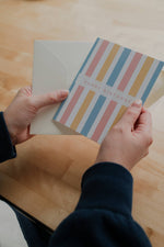 Happy Birthday Stripes | Birthday Card