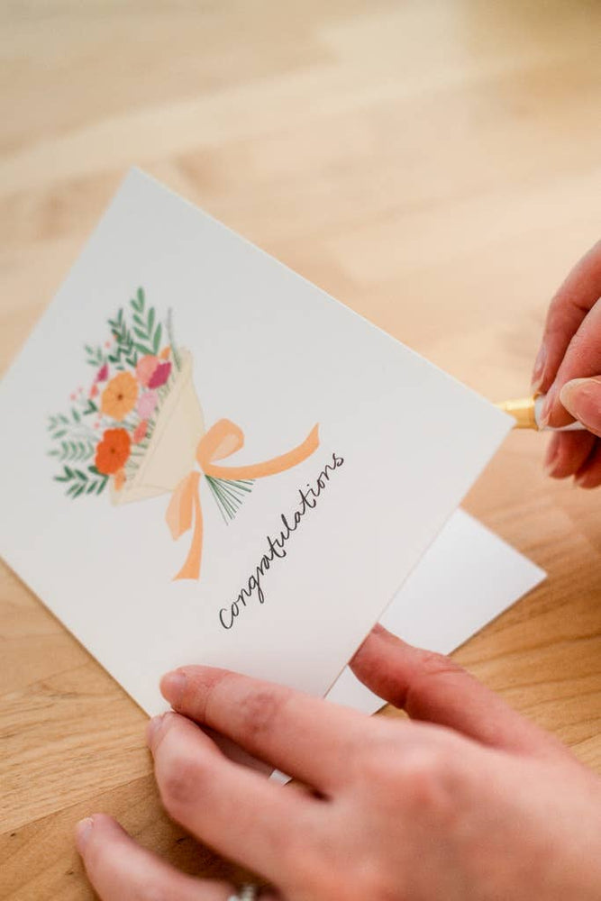 Flower Bouquet | Congratulations Card