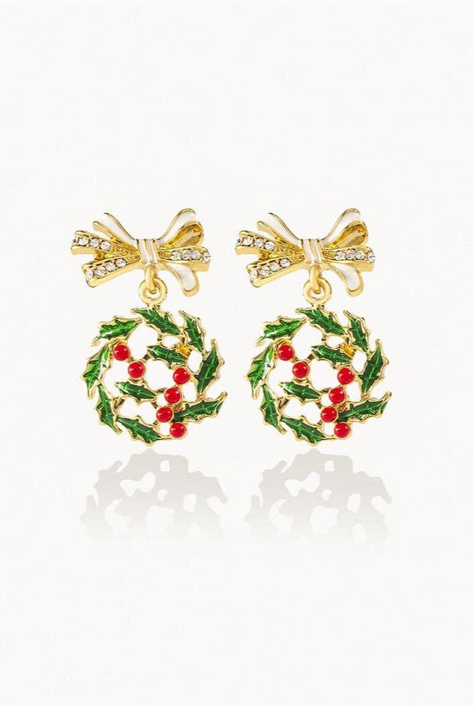 Vintage Christmas Drop Earring