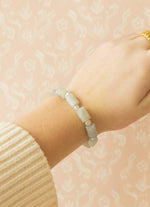 Aquamarine and Pearl Bracelet