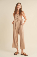 Cotton Square Neck Overalls