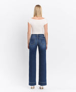 High Rise Wide Leg Trouser Style Jeans