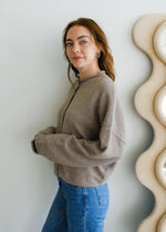 Button Front Cardigan Mocha