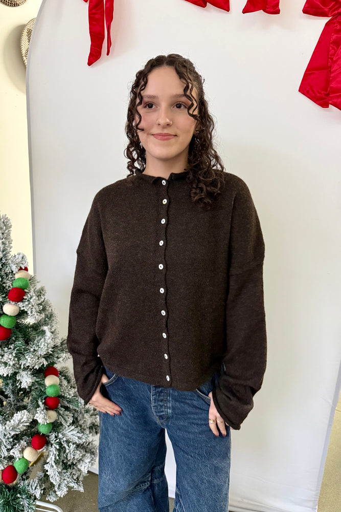 Chocolate Piper Cardigan