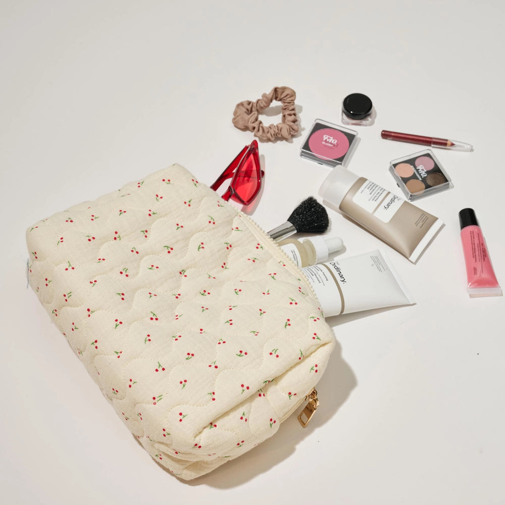 Quilted Keeper Cosmetic Pouch