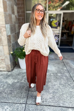 Rory Cable Knit Sweater Cream - Lilac&Lemon