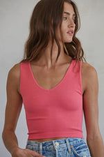 Ribbed Reversible Brami Bubble Gum Pink