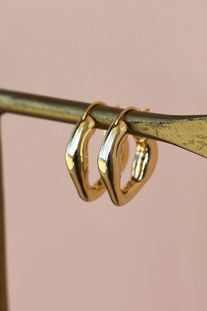 Organic Gold Hoops
