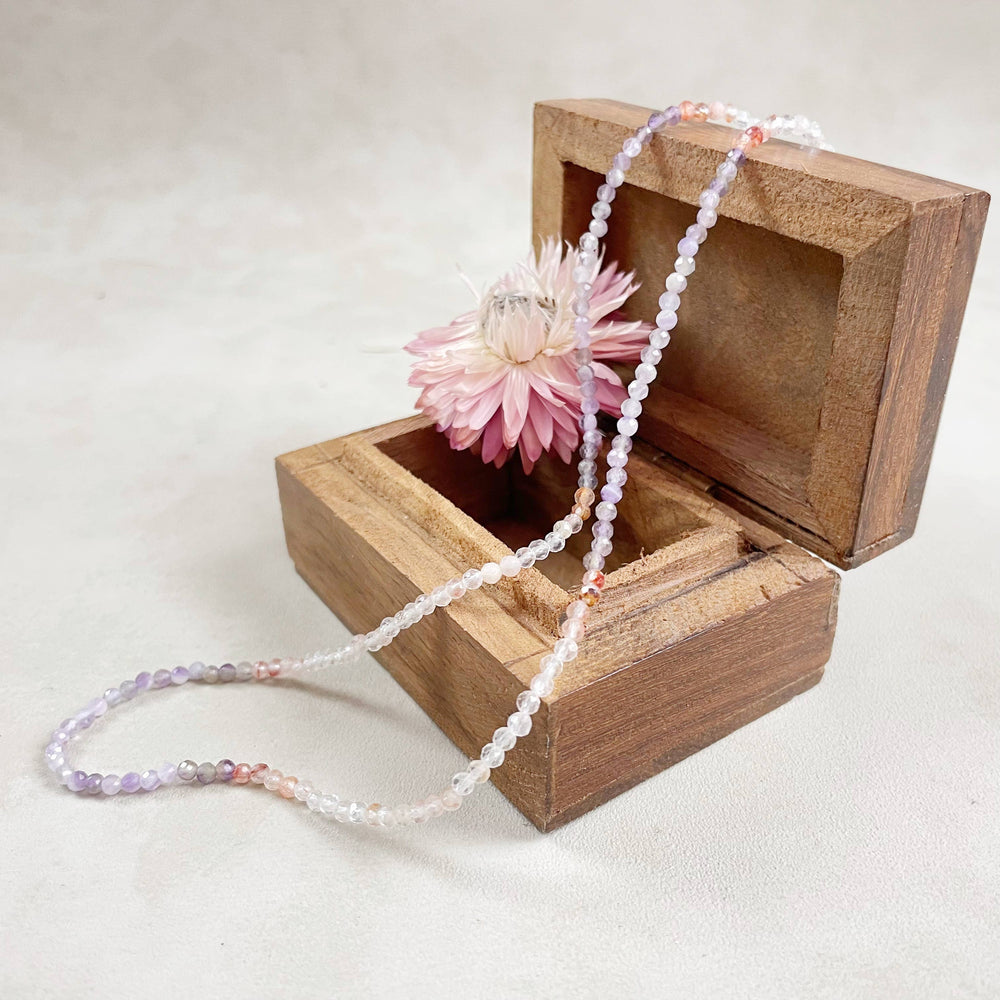 Mist Gemstone Beaded Necklace