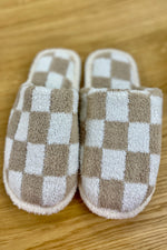 Checkerboard Slippers Size M/L