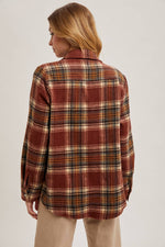 Button Down Plaid Shacket