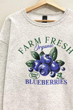 Farm Fresh Blueberries Crewneck Sweatshirt