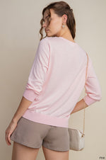 Lightweight Button Up Cardigan Pink