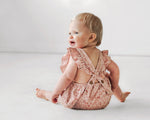 Overall Flutter Romper Birds and Butterflies