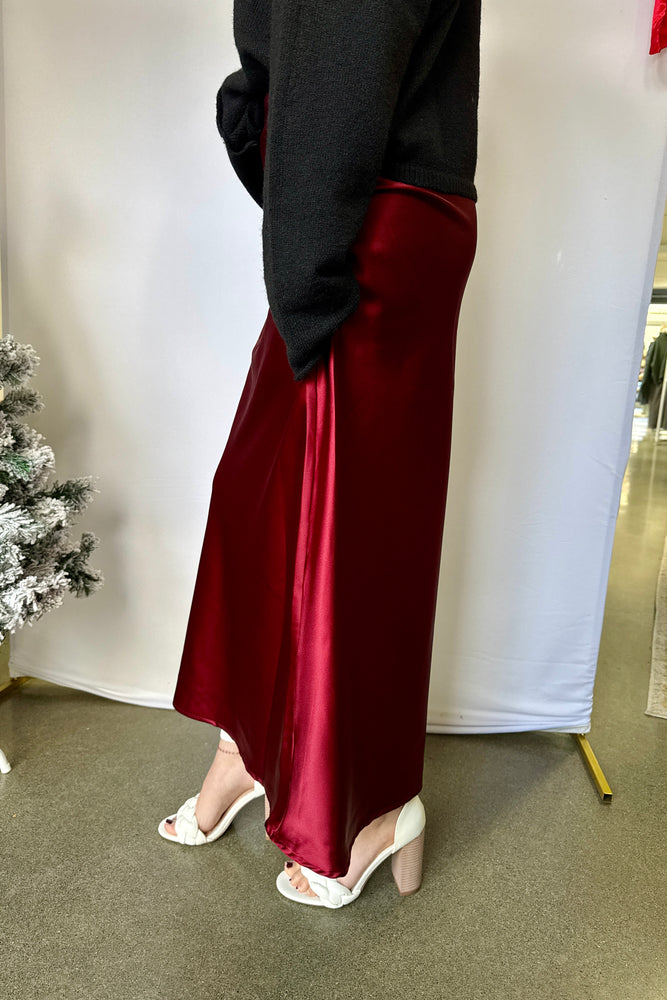Slip Skirt Burgundy