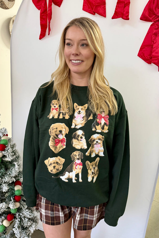 Puppies Graphic Sweatshirt