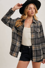 Button Down Plaid Shacket