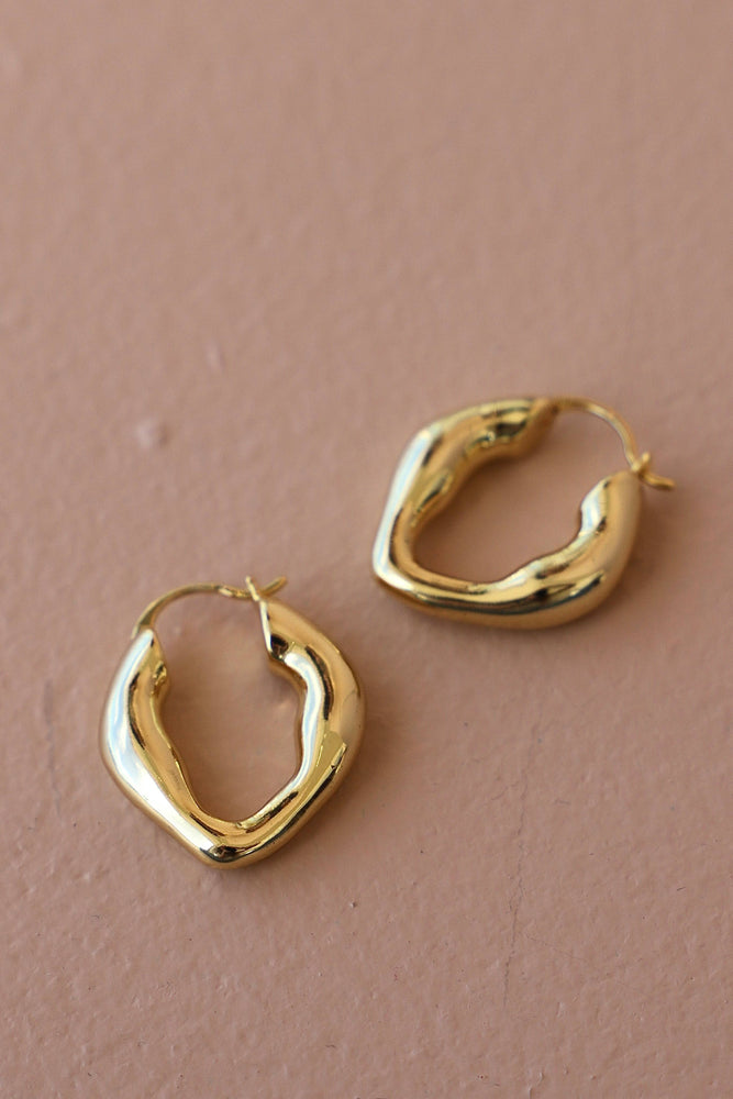 Organic Gold Hoops