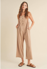 Cotton Square Neck Overalls