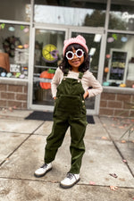 Kids Corduroy Overalls Spruce