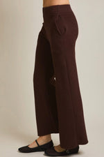 Flare Hem Knit Pant Cocoa