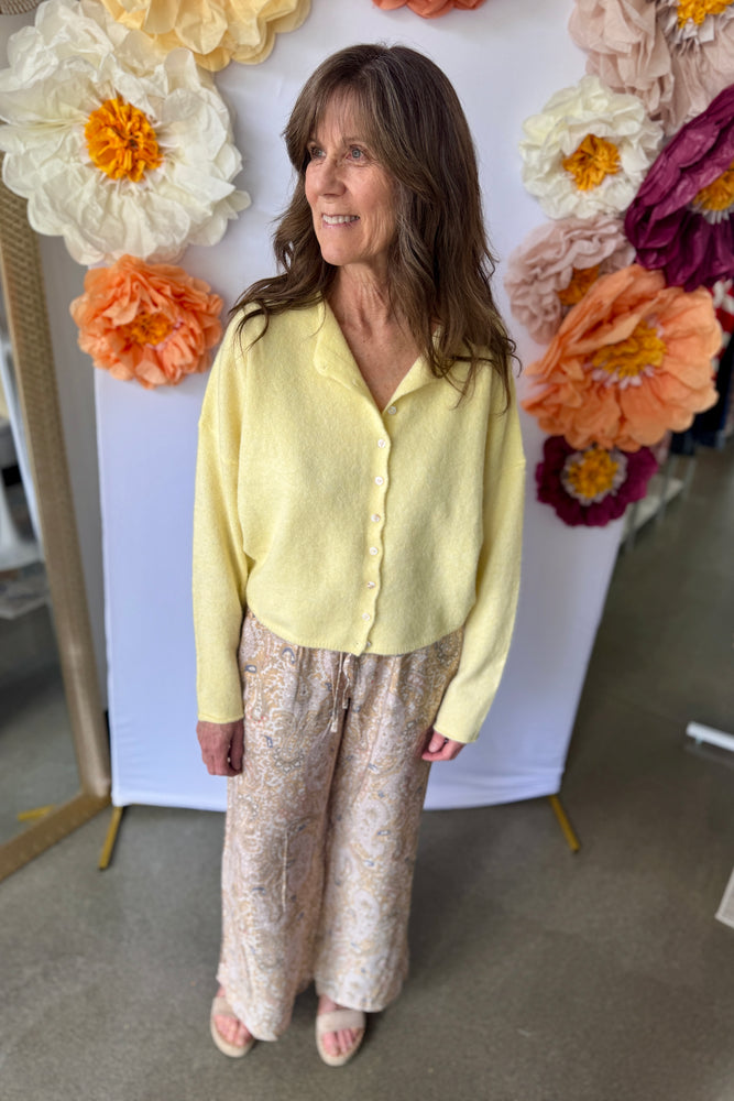 Wide Leg Flowy Pant Paisley Print