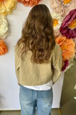 Cropped Jacket Khaki Green
