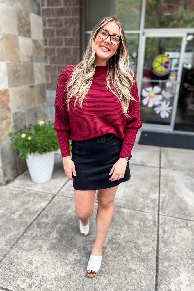 Maeve Boat Neck Sweater - Lilac&Lemon