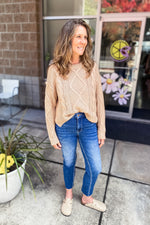 Paris Cable Knit Sweater Oat