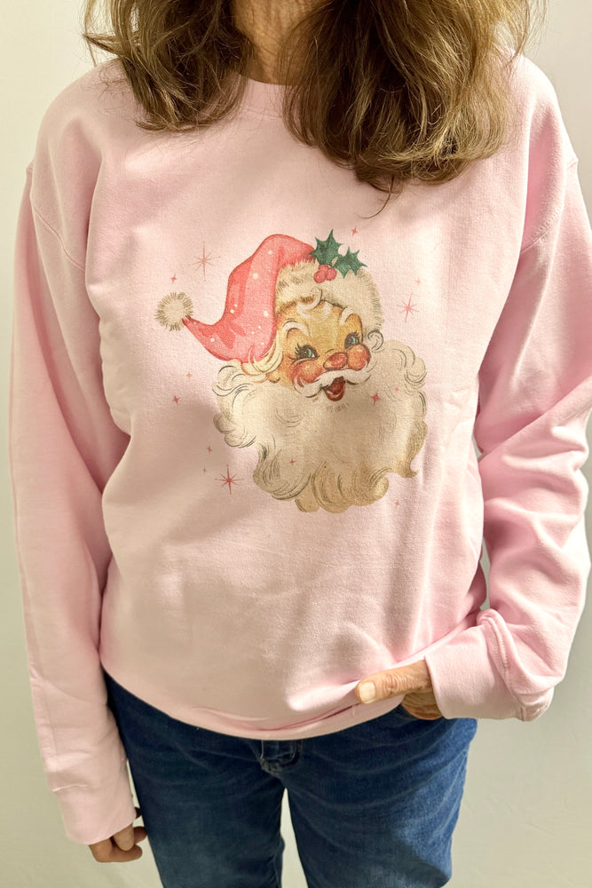 Vintage Nostalgic Christmas Santa Crewneck Sweatshirt