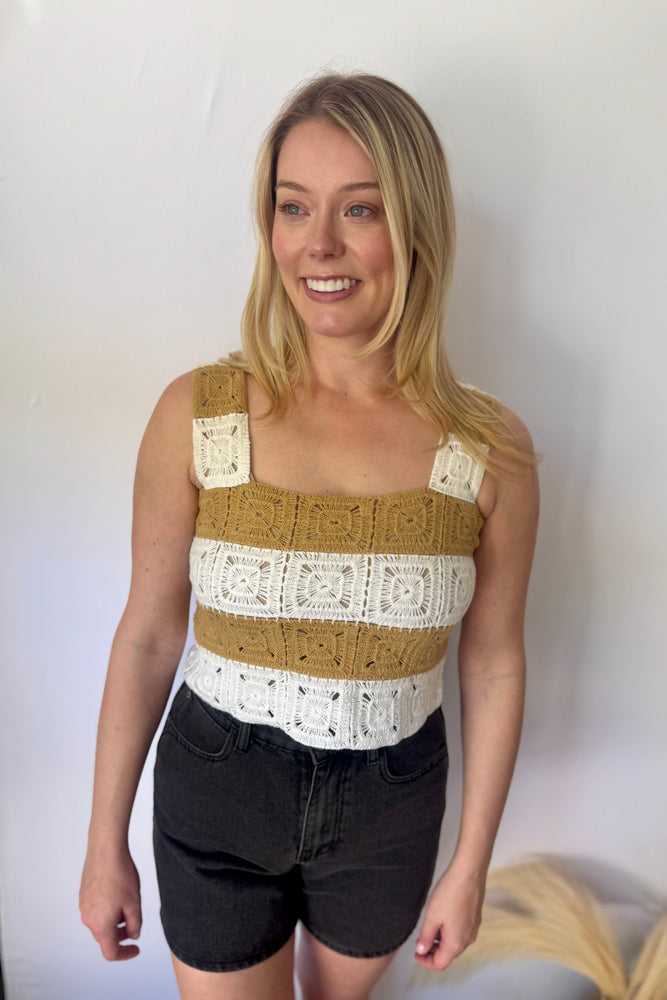 Crochet Style Crop Top