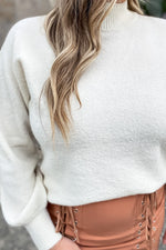 Belle Mock Neck Sweater - Lilac&Lemon
