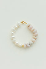 Pink Opal & Pearl Bracelet