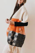 Autumn Spice Checkered Scarf