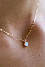 Opal Drop Necklace