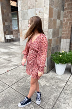 Matilda Floral Wrap Dress Mauve - Lilac&Lemon