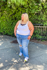 Plus Size Juliette High Rise Cropped Jeans - Lilac&Lemon