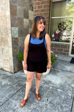 Ella Romper Black - Lilac&Lemon