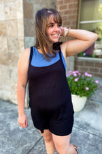 Ella Romper Black - Lilac&Lemon