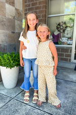 Girls Daisy Pants - Lilac&Lemon