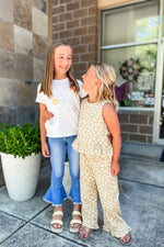 Girls Daisy Pants - Lilac&Lemon