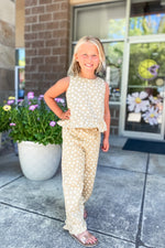 Girls Daisy Pants - Lilac&Lemon